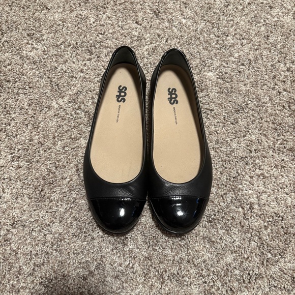 SAS Womens Scenic Cap Toe Slip-On Flats Black Size 6.5 M - Picture 4 of 5